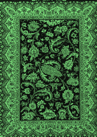 Persian Emerald Green Traditional Rug, tr2036emgrn