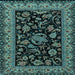Square Persian Light Blue Traditional Rug, tr2036lblu