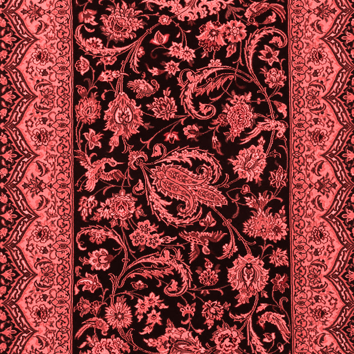 Machine Washable Persian Red Traditional Rug, wshtr2036red