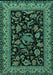 Persian Turquoise Traditional Rug, tr2036turq