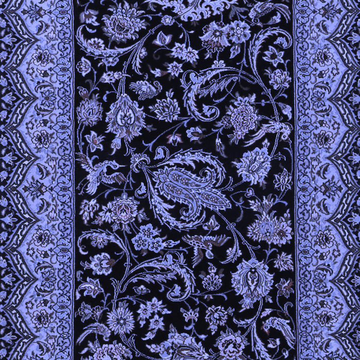 Machine Washable Persian Blue Traditional Rug, wshtr2036blu