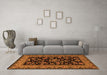 Machine Washable Persian Orange Traditional Area Rugs in a Living Room, wshtr2036org