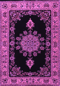 Medallion Purple Traditional Rug, tr2037pur