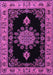Medallion Purple Traditional Rug, tr2037pur