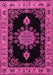 Medallion Pink Traditional Rug, tr2037pnk
