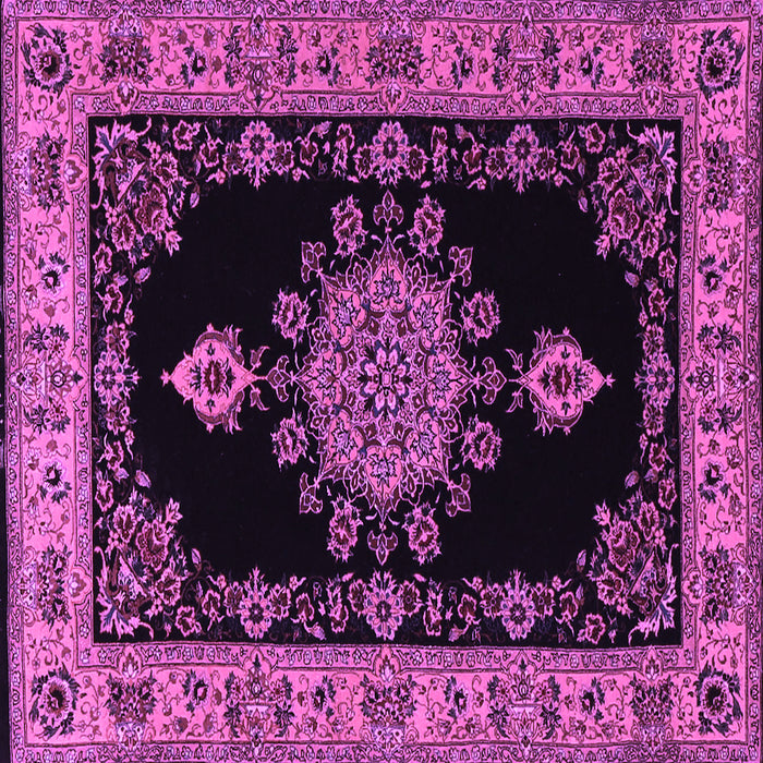 Square Medallion Purple Traditional Rug, tr2037pur