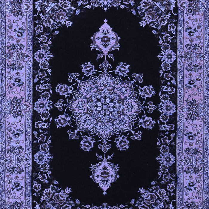Medallion Blue Traditional Rug, tr2037blu
