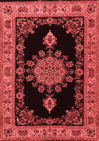 Medallion Red Traditional Rug, tr2037red