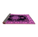 Sideview of Medallion Purple Traditional Rug, tr2037pur