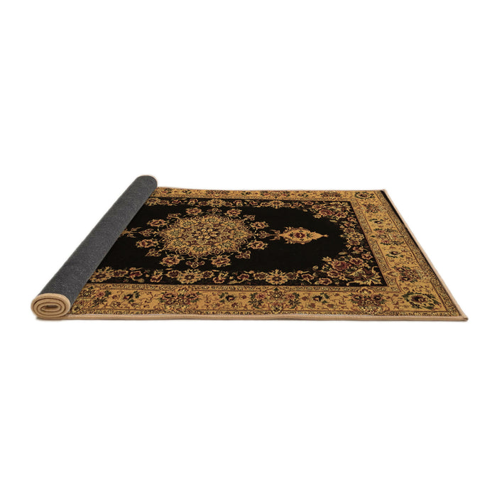 Sideview of Medallion Brown Traditional Rug, tr2037brn