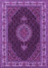 Medallion Purple Traditional Rug, tr2038pur