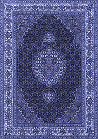 Medallion Blue Traditional Rug, tr2038blu