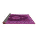 Sideview of Medallion Pink Traditional Rug, tr2038pnk