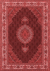 Medallion Red Traditional Rug, tr2038red