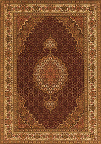 Medallion Orange Traditional Rug, tr2038org