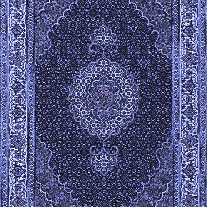 Medallion Blue Traditional Rug, tr2038blu