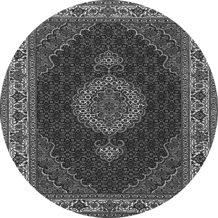 Square Medallion Gray Traditional Rug, tr2038gry
