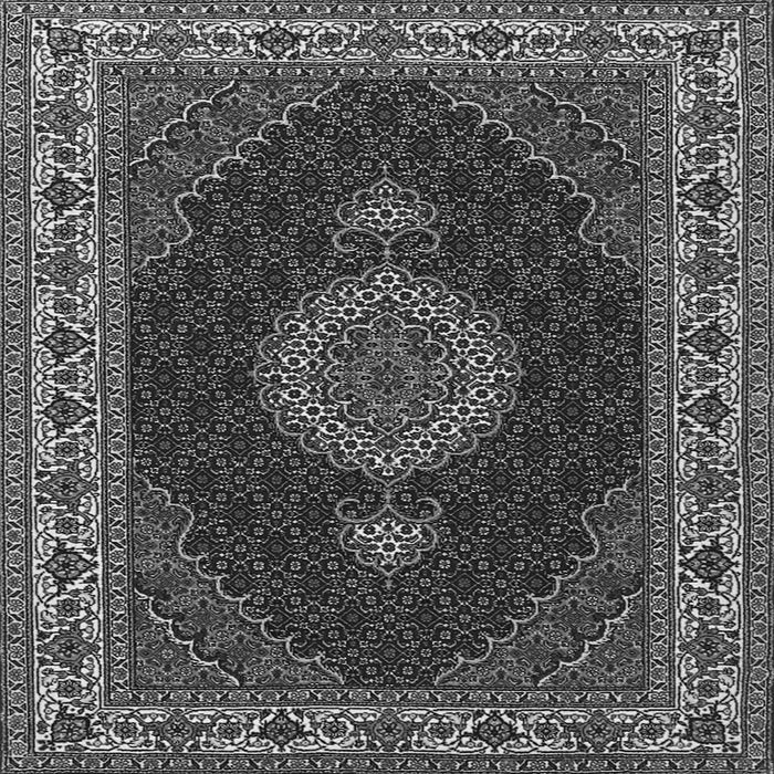 Serging Thickness of Medallion Gray Traditional Rug, tr2038gry