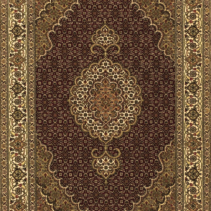 Medallion Brown Traditional Rug, tr2038brn