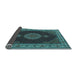 Sideview of Medallion Light Blue Traditional Rug, tr2038lblu