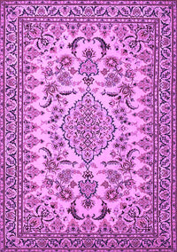 Medallion Purple Traditional Rug, tr2039pur