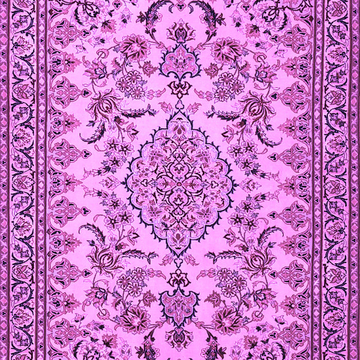 Medallion Purple Traditional Rug, tr2039pur