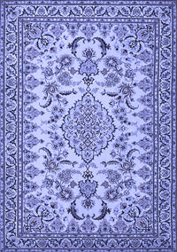 Medallion Blue Traditional Rug, tr2039blu