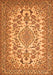 Medallion Orange Traditional Rug, tr2039org