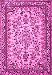 Medallion Pink Traditional Rug, tr2039pnk