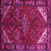 Square Persian Pink Traditional Rug, tr203pnk