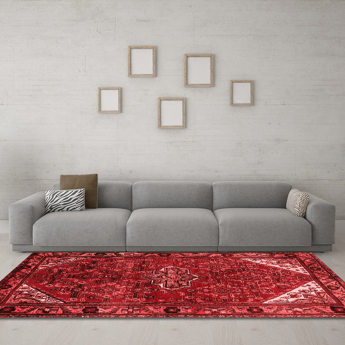 Traditional Red Washable Rugs
