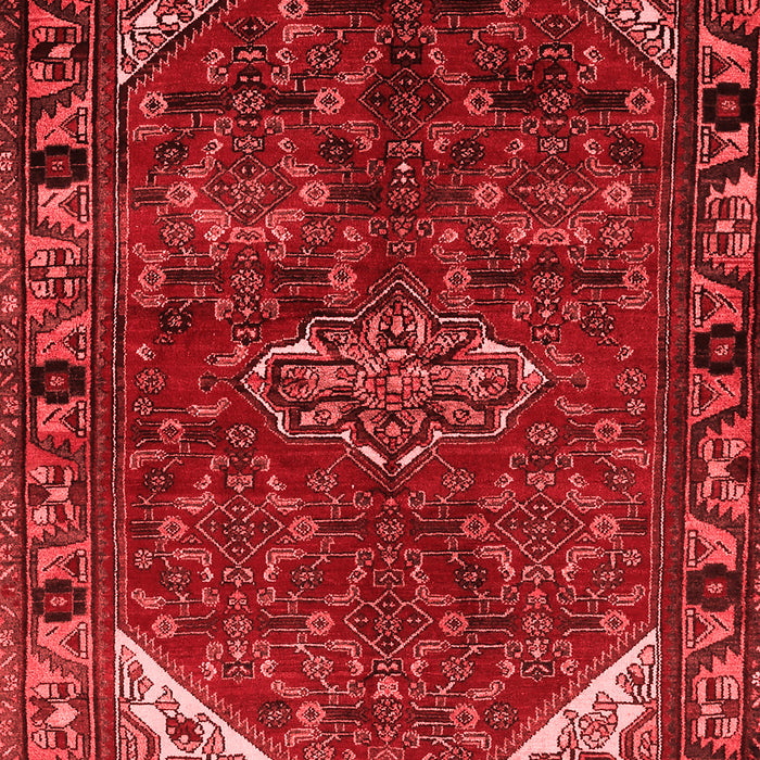 Machine Washable Persian Red Traditional Rug, wshtr203red