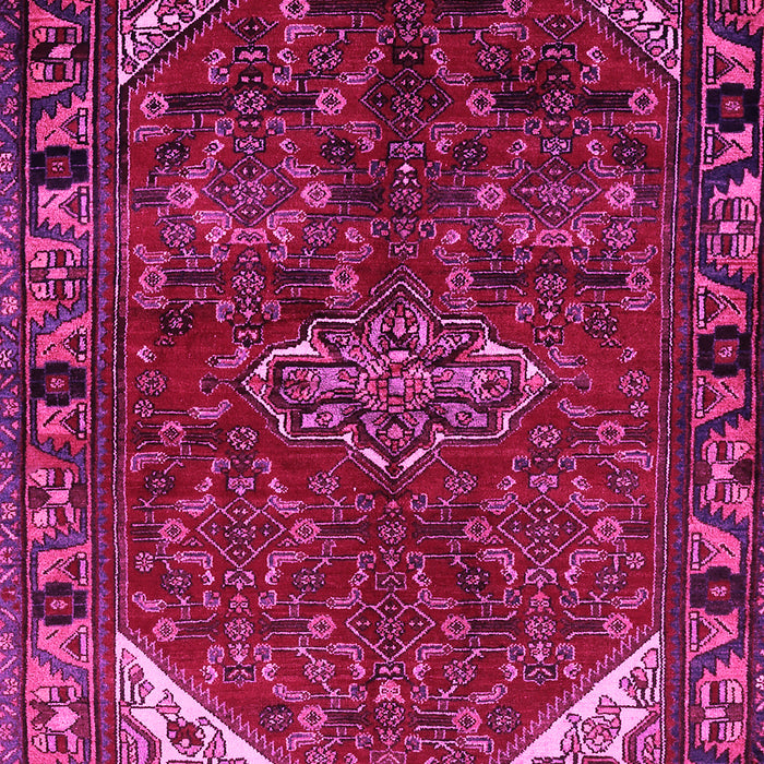Machine Washable Persian Pink Traditional Rug, wshtr203pnk