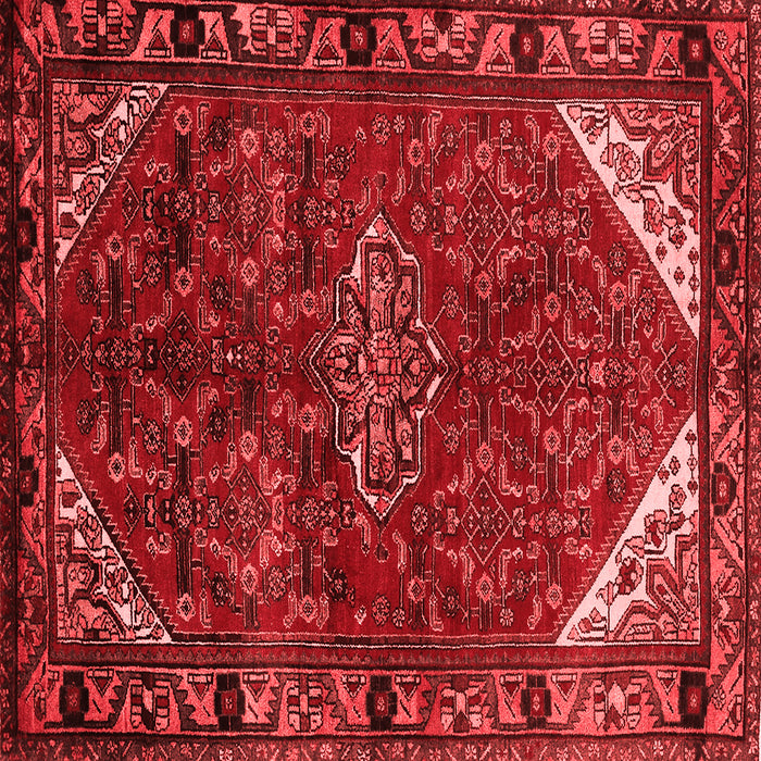 Machine Washable Persian Red Traditional Rug, wshtr203red