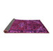 Sideview of Persian Purple Traditional Rug, tr203pur