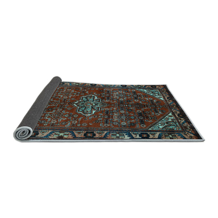 Sideview of Persian Light Blue Traditional Rug, tr203lblu