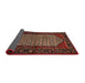 Sideview of Traditional Gold Brown Persian Rug, tr204