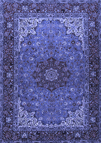 Medallion Blue Traditional Rug, tr2040blu