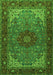 Medallion Green Traditional Rug, tr2040grn