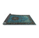 Sideview of Medallion Light Blue Traditional Rug, tr2040lblu