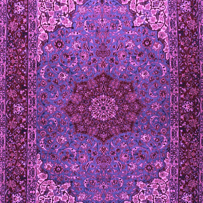 Machine Washable Medallion Purple Traditional Area Rugs, wshtr2040pur