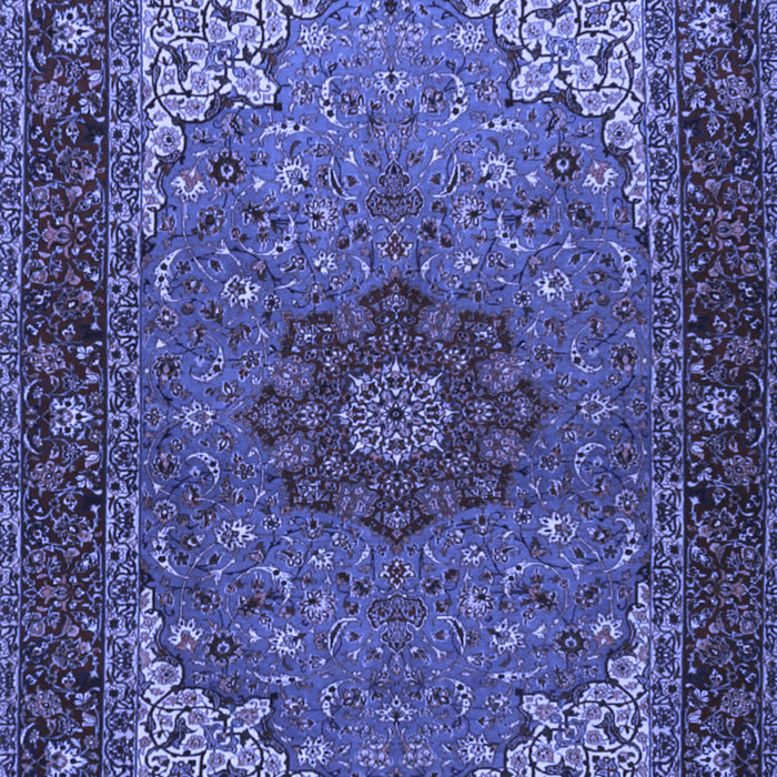 Medallion Blue Traditional Rug, tr2040blu