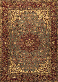 Medallion Brown Traditional Rug, tr2040brn