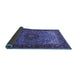 Sideview of Medallion Blue Traditional Rug, tr2040blu