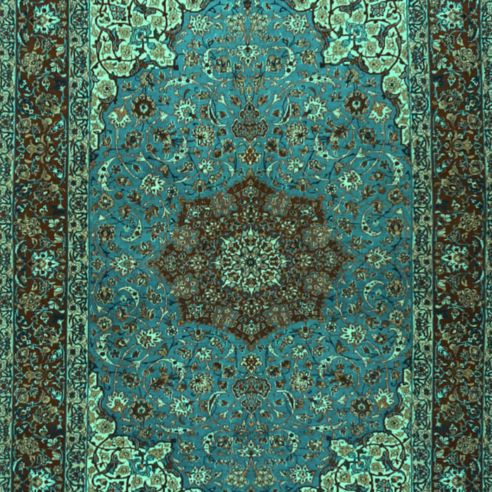 Medallion Turquoise Traditional Rug, tr2040turq