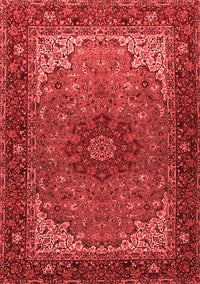 Medallion Red Traditional Rug, tr2040red