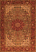 Medallion Orange Traditional Rug, tr2040org