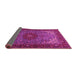 Sideview of Medallion Pink Traditional Rug, tr2040pnk