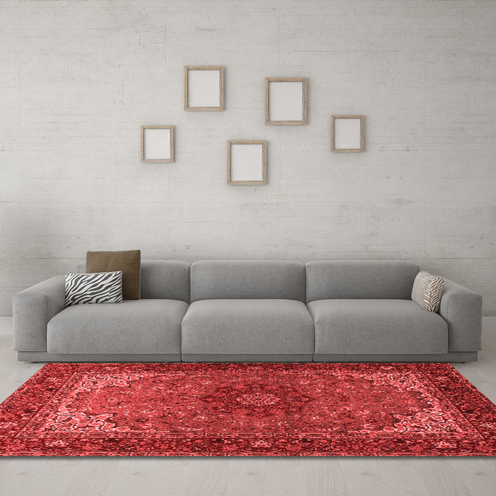 Traditional Red Washable Rugs