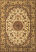 Medallion Brown Traditional Rug, tr2041brn